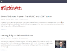 Tablet Screenshot of mackinven.com